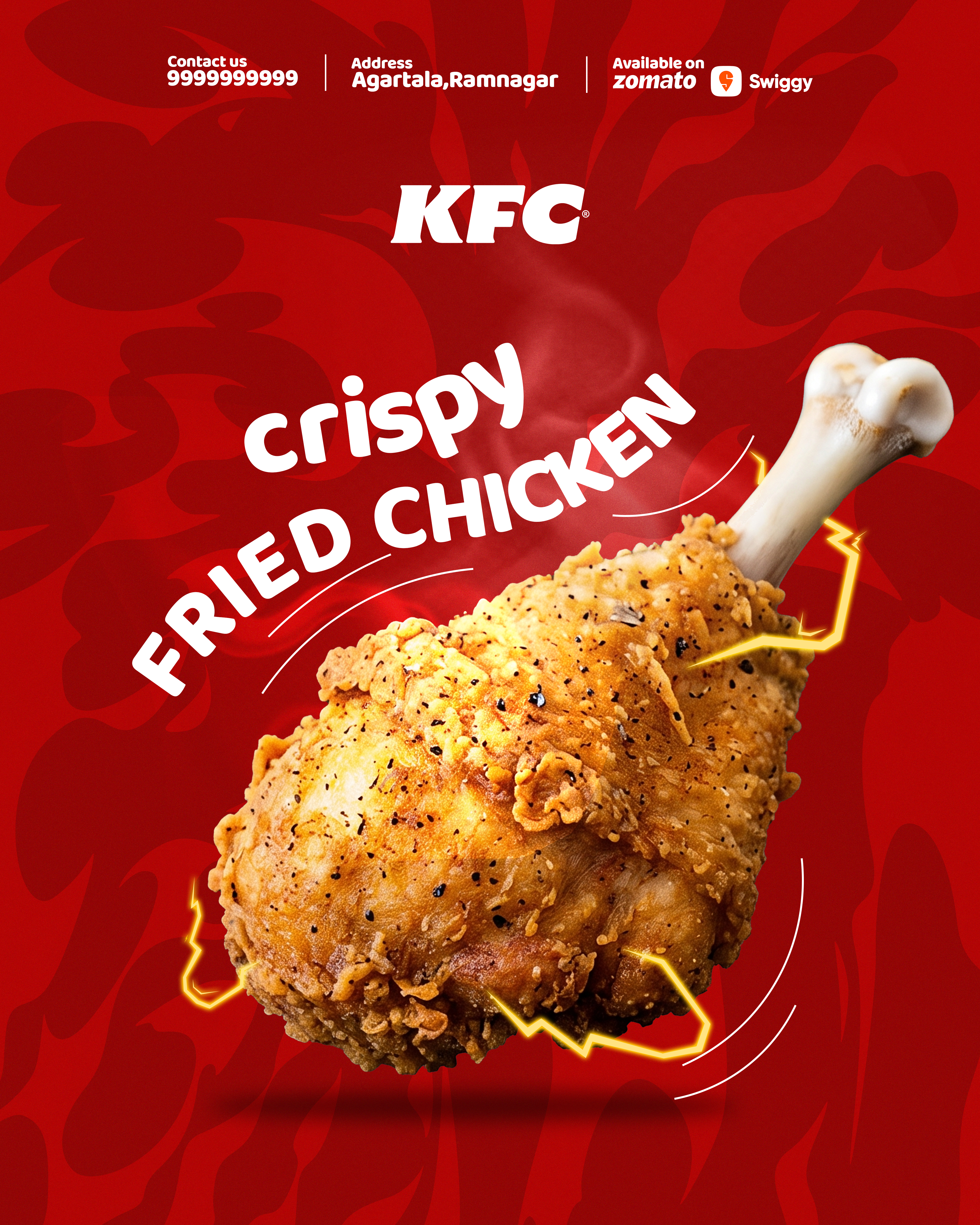 Crispy Fried Chicken Promotional Poster